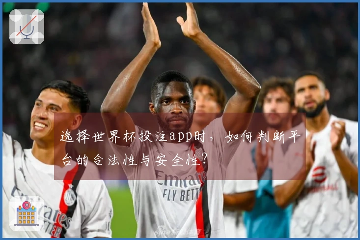 选择世界杯投注app时，如何判断平台的合法性与安全性？